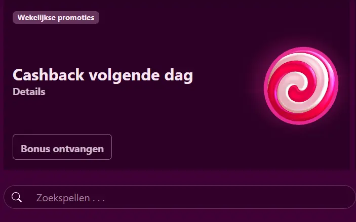 Candyland Casino bonus